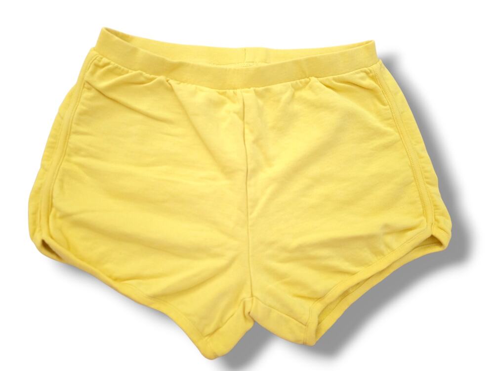 Hanna Andersson Girls 12 Solid French Terry Shorts Warm Sun Yellow